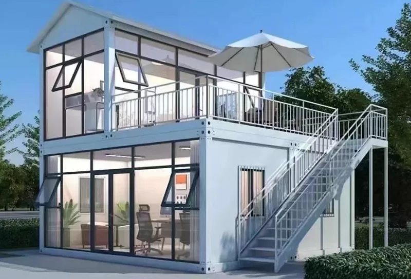 Container luxury assemble house