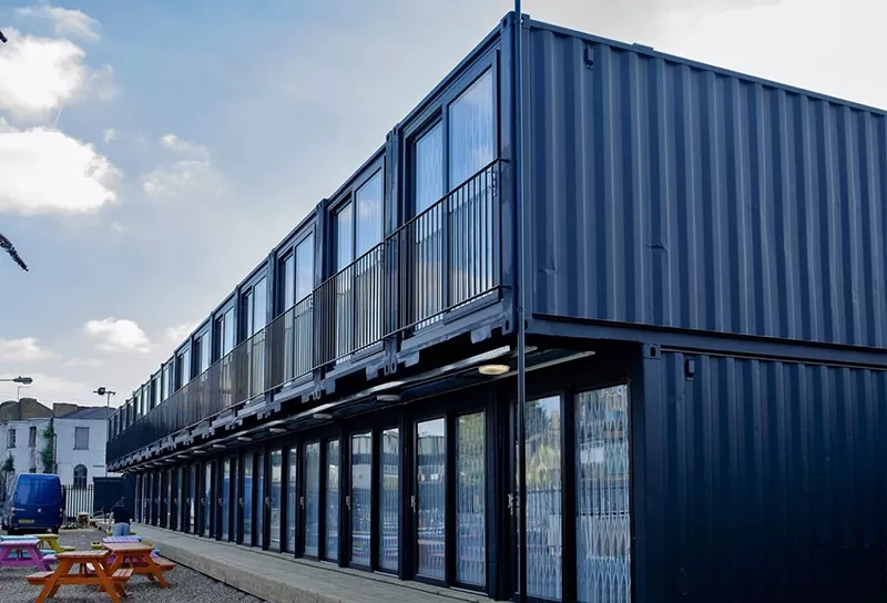 Luxury flat pack container house