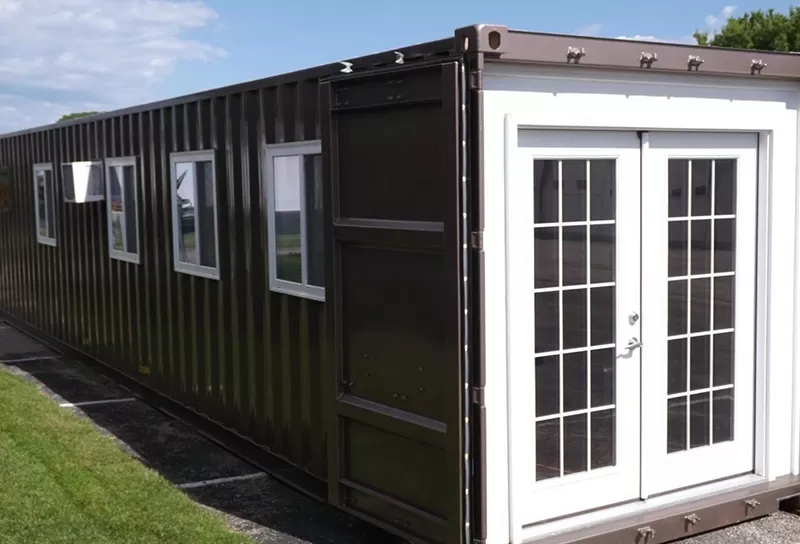 Tiny flat pack container house