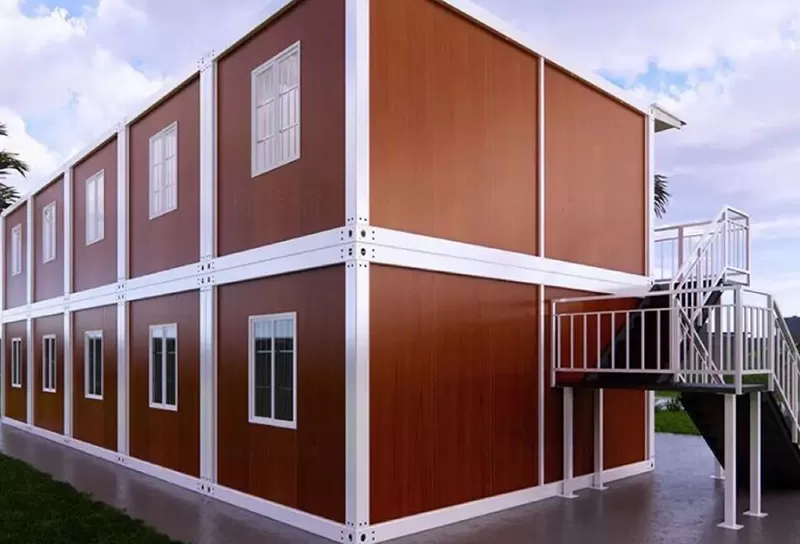 Flat pack mobile container house