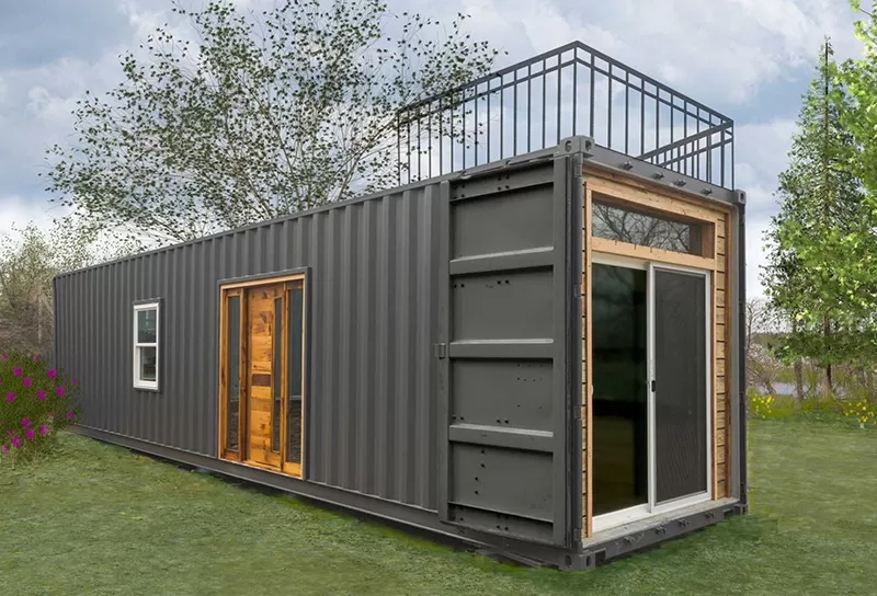 Prefab flat pack container house